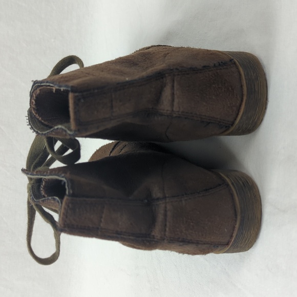 ZIGIny "BATTLE" ANKLE LACE UP SUEDE BOOTIES SZ 8 - Picture 4 of 6